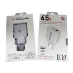 MOCNA ŁADOWARKA FAST CHARGE 65W USB typ C QC USB-L+Kabel USB USB-C 120W ELP 1965138