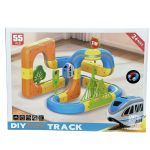 ZESTAW 55PCS KLOCKÓW KONSTRUKCYJNYCH MAGIC TRAIN DO SAMODZIELNEGO MONTAŻU 1965918