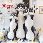 DŁUGI PIES MASKOTKA PODUSZKA PLUSZAK HUSKY 90 CM