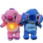 Różowy kolor MASKOTKA STICH PLUSZAK STICH USPOKAJACZ MIŚ SZUMIŚ ODDYCHAJĄCA DLA DZIECI