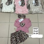 Komplety DZIECIĘCA size 9-24 m_ paczka 4szt _1 kolor 1555228