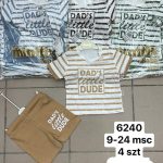 Komplety DZIECIĘCA size 9-24 m_ paczka 4szt _1 kolor 1555229