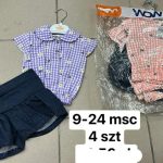 Komplety DZIECIĘCA size 9-24 m_ paczka 4szt _1 kolor 1555232