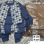 Komplety DZIECIĘCA size 9-24 m_ paczka 4szt _1 kolor 1555252