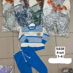 Komplety DZIECIĘCA size 1-4 lat_ paczka 4szt _1 kolor 1555261