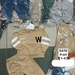 Komplety DZIECIĘCA size 1-4 lat_ paczka 4szt _1 kolor 1555265
