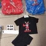 Komplety DZIECIĘCA size 9-24 m_ paczka 4szt _1 kolor 1555600