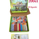 MAGNETYCZNE KLOCKI DLA DZIEC I SZEŚCIANY 200EL + 10 figurki PREZENT PUDEŁKO 5851259