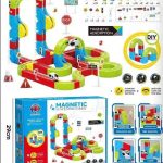 Klocki magnetyczne tor kolejka elektryczna dla dzieci 149 elementów