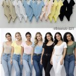 Body Damskie Włoskie_ Size uni _paczka 6szt_ mix kolor 7424002