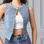 Kamizelki Jeansowe DAMSKA _size xs-xl _paczka 10szt_ 7424006