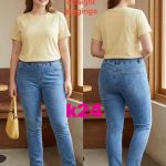 Jeansy DAMSKA _size 44-54_paczka 10szt_ 7425834