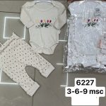 Komplety DZIECIĘCA size 3-9 m_ paczka 6szt _1 kolor 7426805