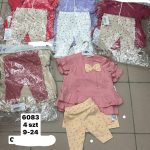 Komplety DZIECIĘCA size 9-24 m_ paczka 4szt _1 kolor 7426814