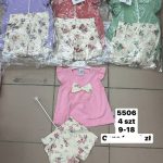 Komplety DZIECIĘCA size 9-18 m_ paczka 4szt _1 kolor 7426822