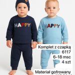 Komplety DZIECIĘCA size 6-18 m_ paczka 4szt _1 kolor 7427408