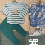 Komplety DZIECIĘCA size 3-12 m_ paczka 4szt _1 kolor 7427417