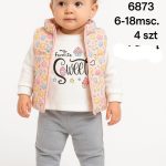 Komplety DZIECIĘCA size 6-18 m_ paczka 4szt _1 kolor 7427418