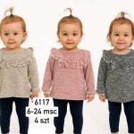 Komplety DZIECIĘCA size 6-24 m_ paczka 4szt _1 kolor 7427426