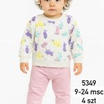 Komplety DZIECIĘCA size 9-24 m_ paczka 4szt _1 kolor 7427447