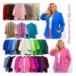 Marynarki biust do 140 cm długo 80 cm Damskie Włoskie_ Size uni _paczka 6szt_ mix kolor 7426511