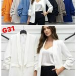 Marynarki Damskie Włoskie_ Size uni _paczka 6szt_ mix kolor 7426515