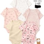 Body DZIECIĘCA size 0-3 m_ paczka 6szt _1 kolor 7426716