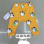 Spodnie DZIECIĘCA size 62-80_ paczka 4szt _1 kolor 7430033