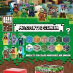 MAGNETYCZNY ZESTAW KLOCKÓW JAK MINECRAFT 312EL KLOCKÓW + 2 FIGURKI 4500023
