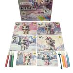 DIY śliczne 3D kolorowe karty do rysowania piaskiem dla dzieci DIY puzzle zabawki zestaw kolorowych farb piaskowych