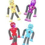 ZABAWKI RURKI TUBY ROBOT Z PRZYSSAWKA led
