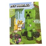 KLOCKI MY WORLD Z GRY MINECRAFT CREEPER OCELOT DUŻY ZESTAW KLOCKÓW 184 EL.