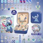 36pcs ZESTAW DO ROBIENIA BRANSOLETEK BIŻUTERII KORALIKI ZAWIESZKI LILO STITCH