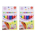 FLAMASTER MAZAK POPCORN PENS DŁUGOPIS KREDKA 3D ZESTAW 6 SZT DLA DZIECI 6134739