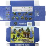 Klocki Magnetyczne 3d Kostki Budowlane Pixele Zestaw 64 El Domek 6134646