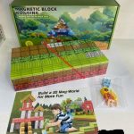 KLOCKI MAGNETYCZNE MINECRAFT KLOCKI SZEŚCIANY 100 KLOCKÓW + 1 FIGURKI MOCNE 6134665