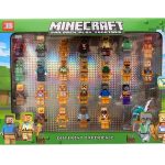 DUŻY ZESTAW XXL FIGUREK MINECRAFT 24 FIGURKI AKCESORIA KLOCKI LUDZIKI NOWE