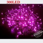 LAMPKI CHOINKOWE 300 LED FIOLETOWY