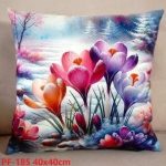 Poszewki dwustronne wielkanocne Rozmiar: 45x45cm_Paczka: 12 szt mix 6745103