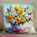Poszewki dwustronne wielkanocne Rozmiar: 45x45cm_Paczka: 12 szt mix 6745110