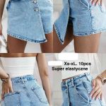 Spódnico-Spodenki jeansowe damskie (XS-XL_ 10) 5527614