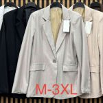 Marynarki damskie z podszewką i poduszkami na ramionach. Produkt włoski (M-3XL_5) 6493170