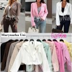 Marynarki Damskie wloskie_ Size uni _paczka 6szt_mix kolor 7001639