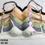 Biustonosz damskie_Miska A 34-40 paczka 12szt _mix kolor