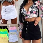 Spódnice z spodenki jeansowe damskie (XS-XL_ 10) 7435362