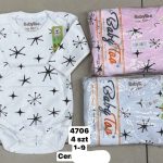 Body DZIECIĘCA size 1-9 m_ paczka 4szt _1 kolor 3246915