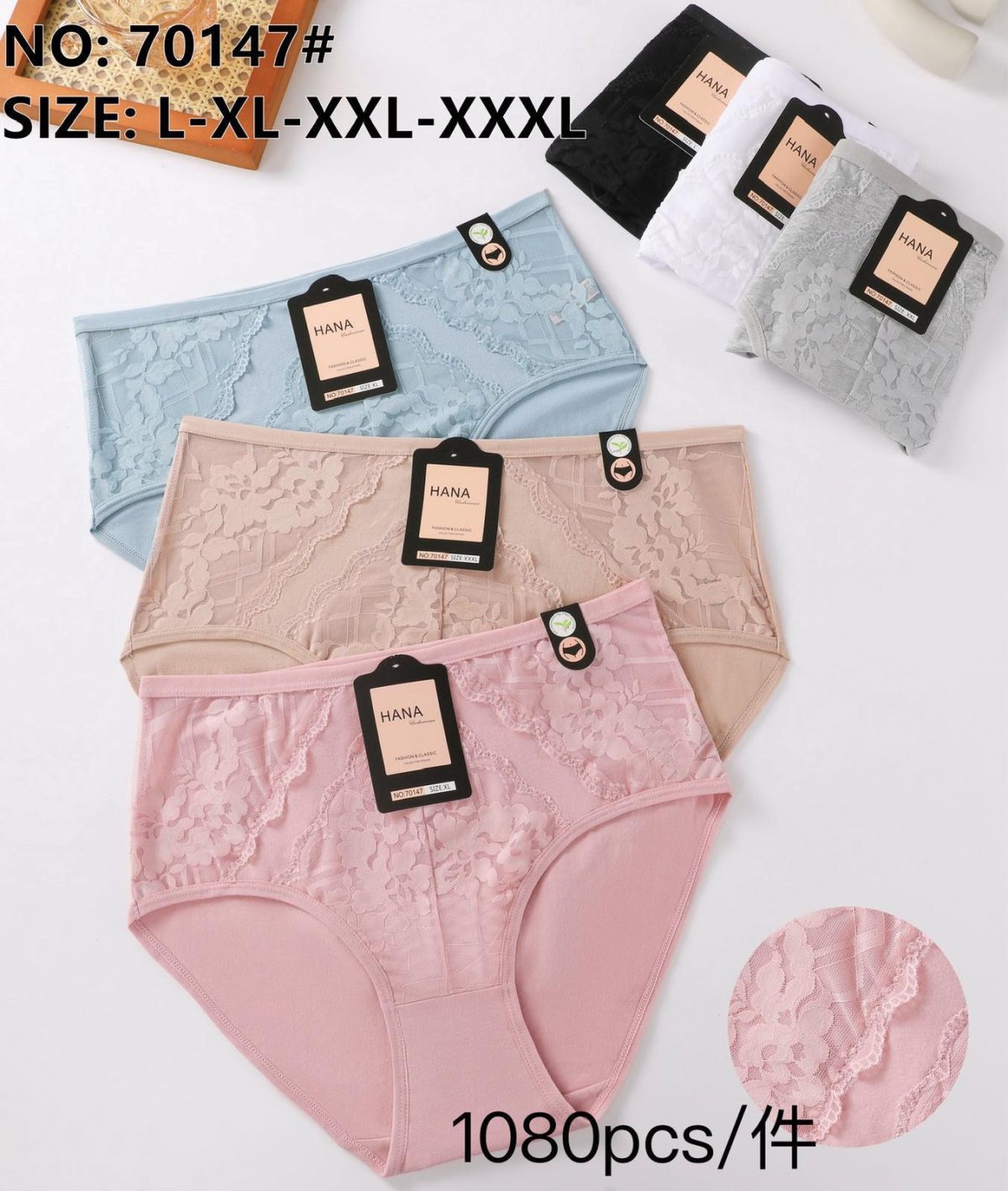 Majtki Damskie _ Size l-3xl_ paczka 24szt _mix kolor 3154281