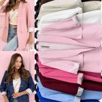 Marynarki DAMSKA Włoskie  _over size paczka 6szt_mix kolor 7939720