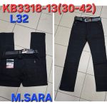 Spodnie JEANSOWE msara MĘSKA_size 30-42_paczka 12 szt_