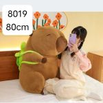 Zabawki Maskotka Kapibara z plecakiem żółwie 80 cm.12szt /Paczka 7882654
